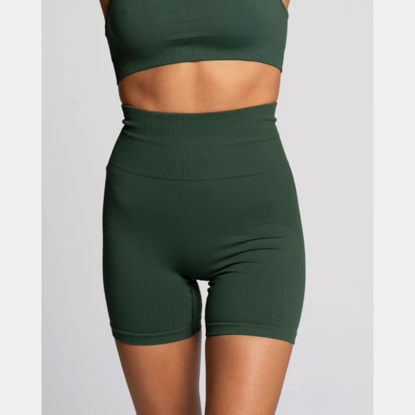 Seamless Bike Short - Emerald (Invisible Scrunch) Thumbnail